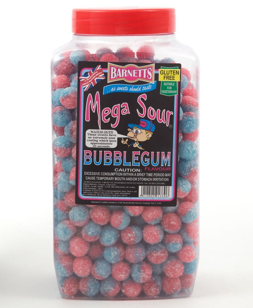 Barnetts Mega Sour Bubblegum Flavour